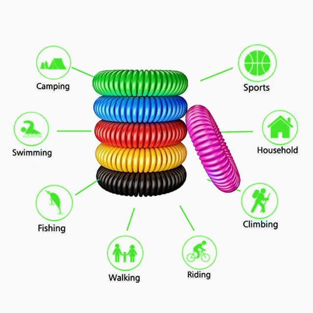 Mosquito Band 1 Packet, Anti Mosquito Band, Multi Colored Mosquito Bracelet gallery image